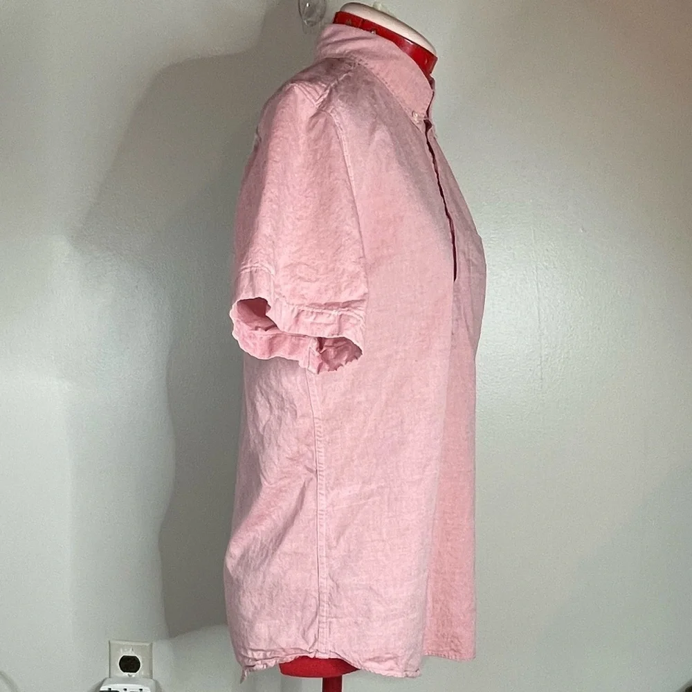 J. Crew Short-sleeve cotton oxford popover Sz S